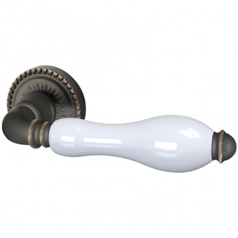 Ручка Armadillo раздельная Silvia CL1/HD ABL-18/WP-109 Темная медь/бел. фарфор